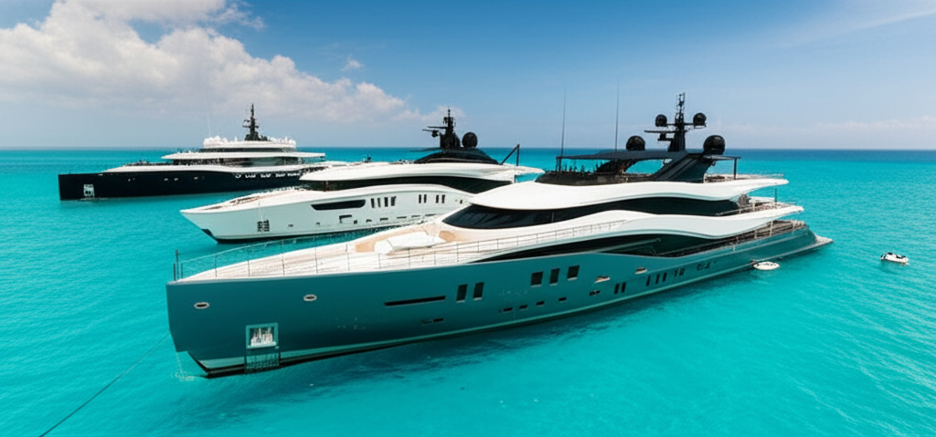 Imagen realista de yates de lujo